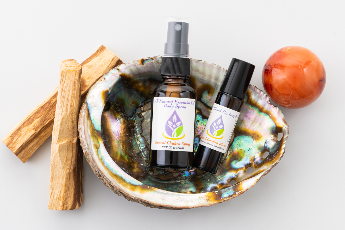 Sacral Chakra Spray and oil blend set
